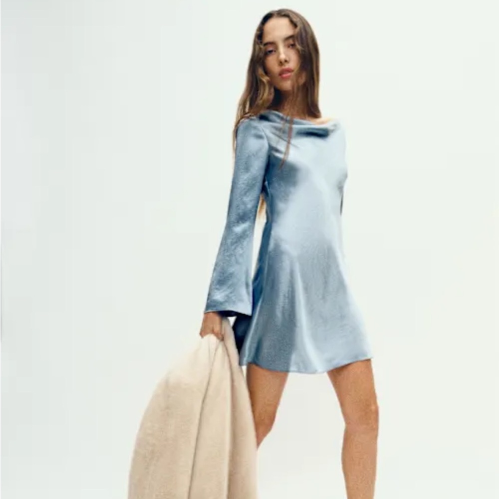 Reformation Satin Mini Dress